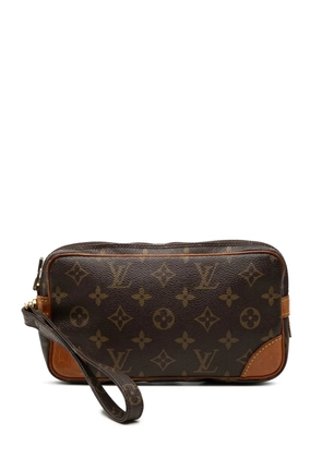Louis Vuitton Pre-Owned 1986 Monogram Marly Dragonne PM clutch bag - Brown