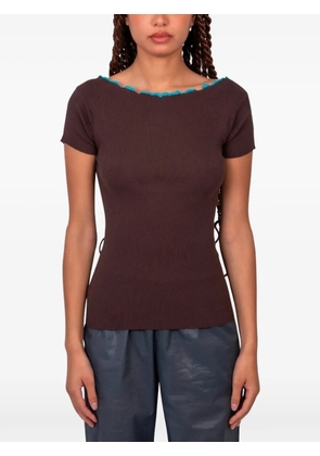 Paloma Wool Sonbou ribbed-knit top - Brown