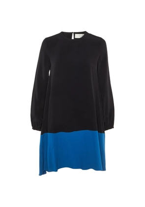 Victoria Victoria Beckham two-tone long-sleeve mini dress - Black