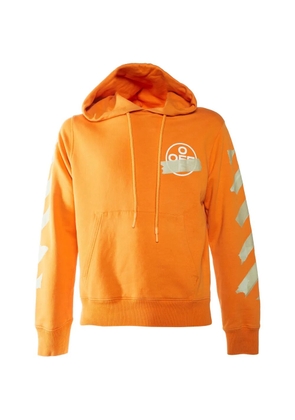 Off-White Pre-Owned Tape Arrows cotton hoodie - Orange