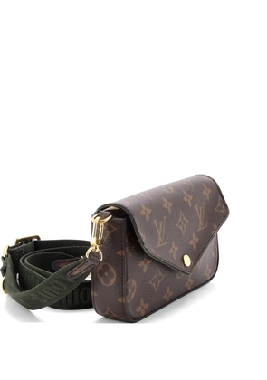 Louis Vuitton Pre-Owned Felicie Strap & Go Handbag Monogram Canvas crossbody bag - Brown
