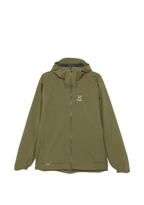 Haglöfs logo-print hooded jacket - Green