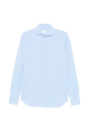 Xacus spread-collar long-sleeve shirt - Blue