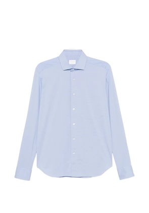Xacus spread-collar long-sleeve shirt - Blue