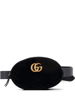 Gucci Pre-Owned GG Marmont Matelasse Velvet belt bag - Black