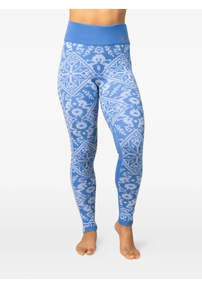 Kari Traa Saga fair isle-patterned base-layer leggings - Blue