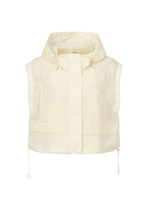 TOMBOY hooded drawstring gillet - Neutrals