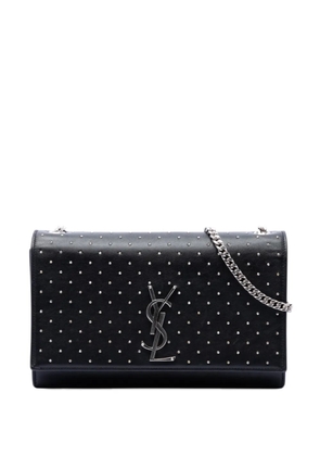 Saint Laurent Pre-Owned 2014 Medium Studded Calfskin Monogram Kate crossbody bag - Black