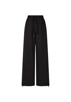 TOMBOY drawstring-waist wide-leg trousers - Black