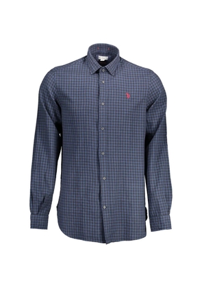 U.S. POLO ASSN. gingham-check shirt - Blue