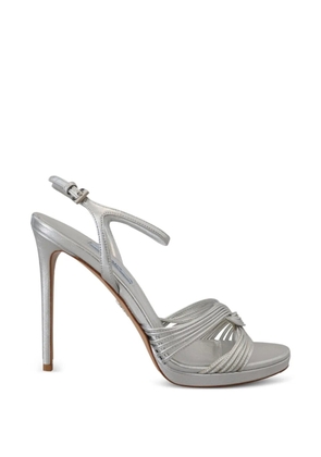 Prada strappy leather sandals - Metallic
