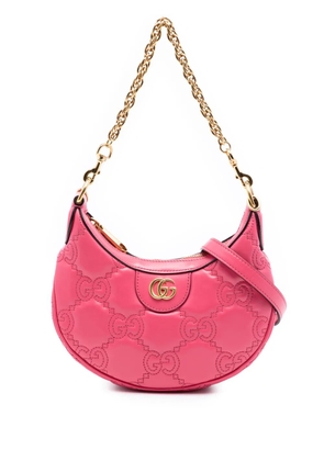 Gucci Pre-Owned 2016-2026 Mini GG Marmont Matelasse Calfskin satchel - Pink