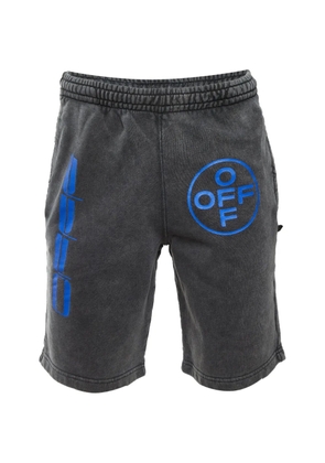 Off-White Pre-Owned Caravaggio print washed shorts - Grey
