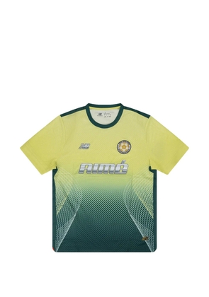 Aimé Leon Dore gradient-print mesh T-shirt - Yellow