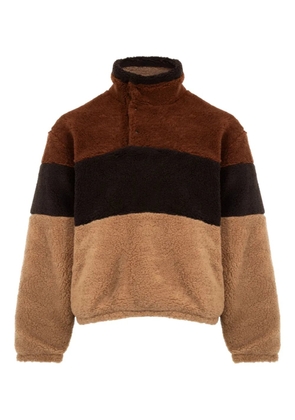 Le Pere sherpa teddy sweatshirt - Brown