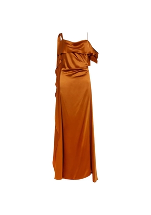 Roksanda Lysa ruffled draped maxi dress - Orange