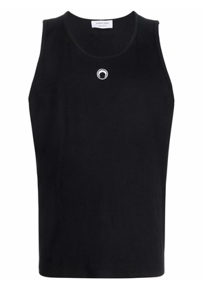Marine Serre Crescent Moon logo-embroidered tank top - Black