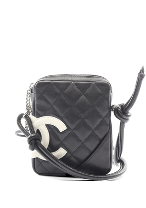 CHANEL Pre-Owned 2003-2004 Cambon Line leather shoulder bag - Black