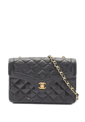 CHANEL Pre-Owned 1989-1991 Matelassé chain shoulder bag - Black