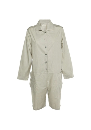Stella McCartney Pre-Owned striped button-front playsuit - Grey