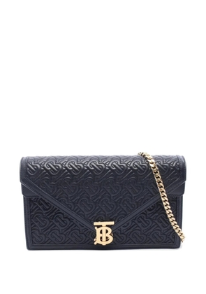 Burberry Pre-Owned 2000s TB monogram shoulder bag - Black