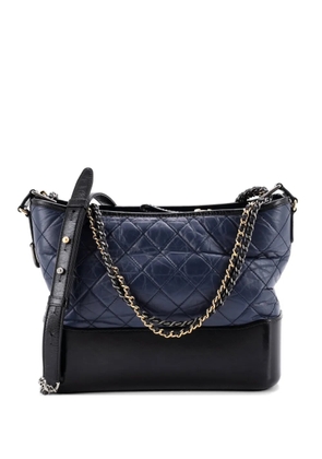 CHANEL Pre-Owned Gabrielle Quilted Aged Calfskin Medium hobo bag - Blue