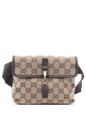 Gucci Pre-Owned 2010s monogram-pattern belt bag - Brown