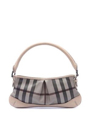 Burberry Pre-Owned 2000-2017 Smoke Check Coated Canvas shoulder bag - Grey