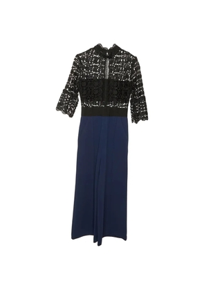 Self-Portrait lace crepe jumpsuit - Blue