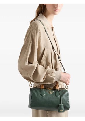 Prada small leather top-handle bag - Green