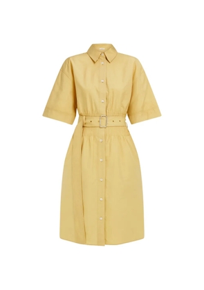 Ferragamo cotton and silk shirt dress - Yellow