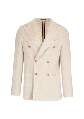 Al Duca D’Aosta 1902 double-breasted herringbone blazer - Neutrals