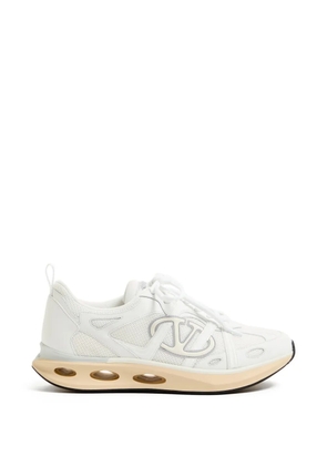 Valentino Garavani VLogo Easyjog low-top sneakers in calfskin and fabric - White