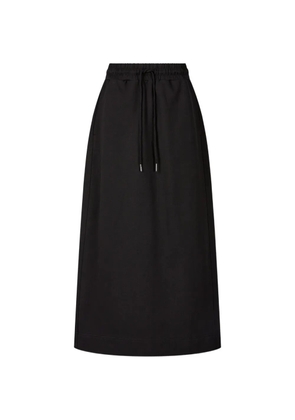 TOMBOY drawstring-waist pocket-detail long skirt - Black