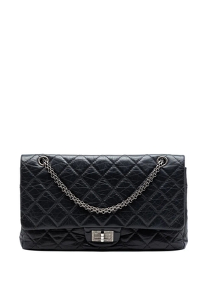 CHANEL Pre-Owned 2012 Quilted Aged Calfskin Reissue 2.55 Double Flap 227 shoulder bag - Black