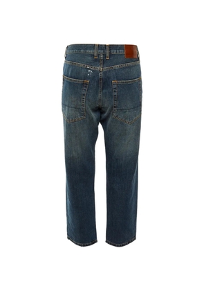 Marni Pre-Owned low-waist paint-splatter jeans - Blue