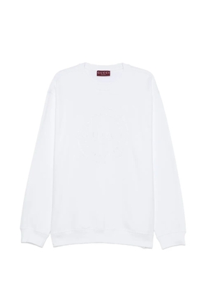 Gucci logo-embroidered sweatshirt - White