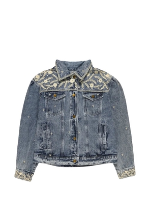 MAISON HOTEL Loretta embroidered denim jacket - Blue