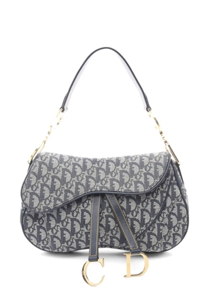 Christian Dior Pre-Owned 2000s Double Saddle Trotter handbag - Grey