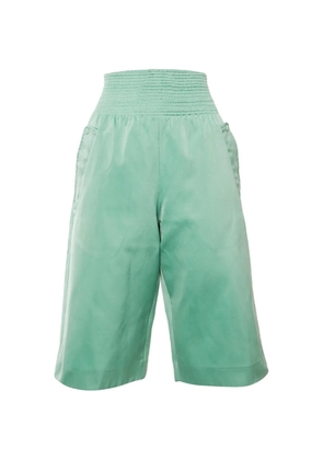Sportmax elasticated-waist bermuda shorts - Green