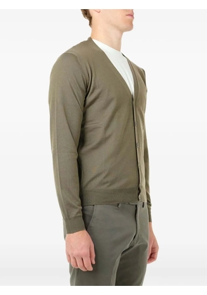 Al Duca D’Aosta 1902 V-neck ribbed-trim cardigan - Green