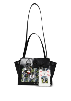 Doublet graphic-print shoulder bag - Black