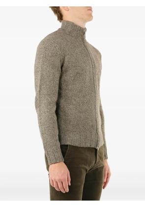 Al Duca D’Aosta 1902 zip-up high-neck sweater - Brown