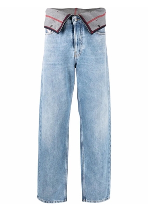 Diesel layer-detail tapered jeans - Blue