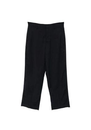 Costumein frayed-edge wide-leg trousers - Blue