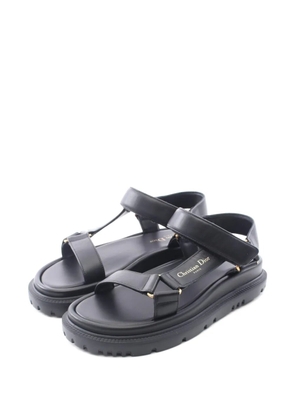 Christian Dior Pre-Owned DiorAct touch-strap sandals - Black