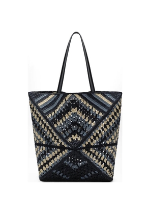 LOEWE XL Puzzle Fold tote bag - Blue