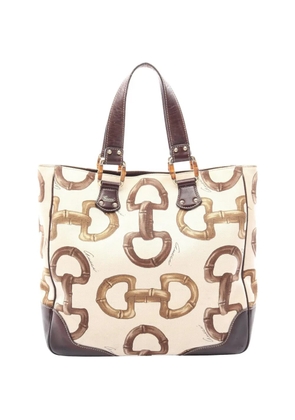 Gucci Pre-Owned 2000s Bamboo Horsebit tote bag - Neutrals