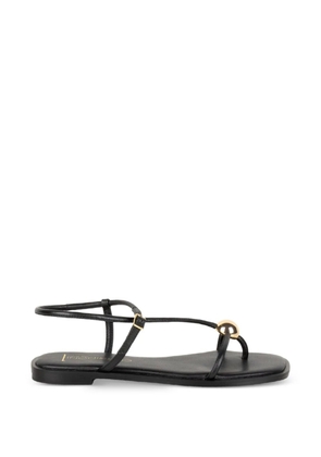 SPAZIO CORRIDONI 1 orb-embellished leather sandals - Black