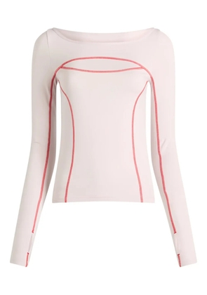 On long-sleeve T-shirt - Pink